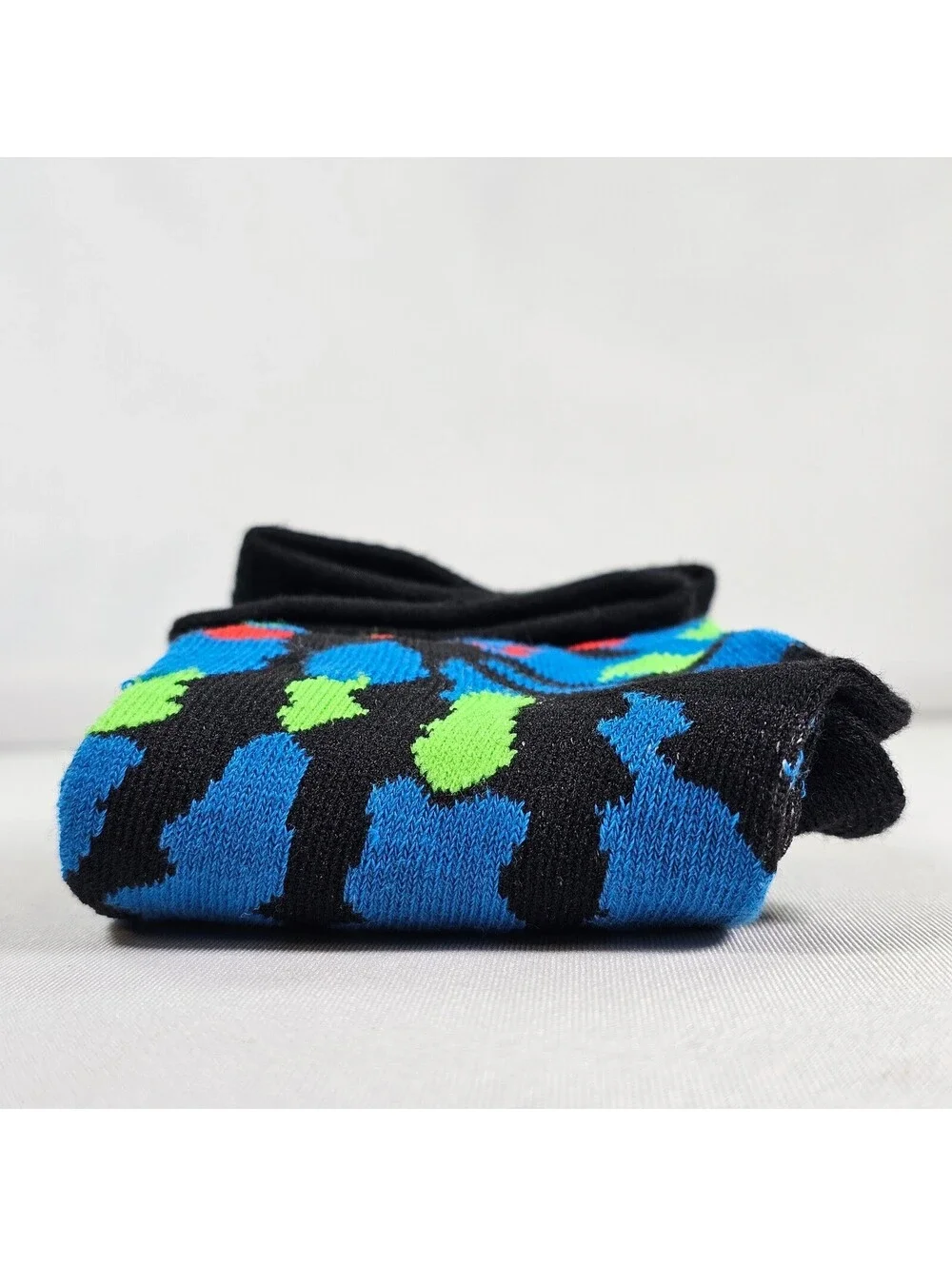 Rick and Morty Crew Socks Blue Adult Swim Cartoon Character Print Mens OSFM